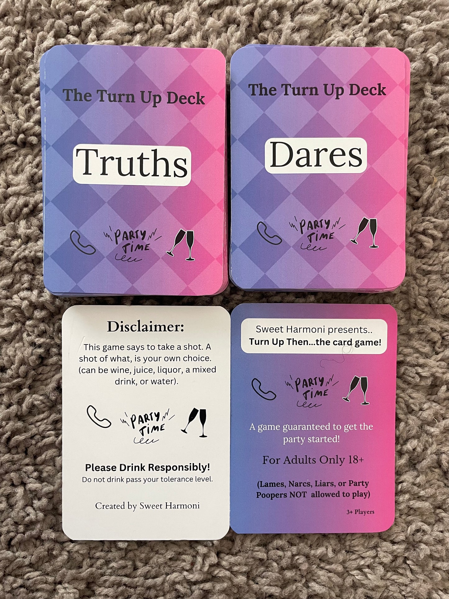 Turn Up Then..The Adult Truth or Dare Card Game!